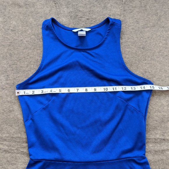 H&M Royal Blue Sleveless Tank Mini Dress - Picture 6 of 7